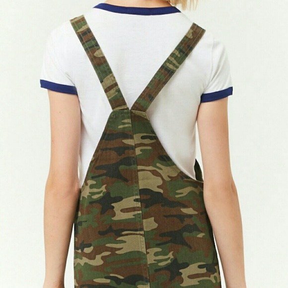 NWT Camo Denim Overall Dress - Picture 4 of 8